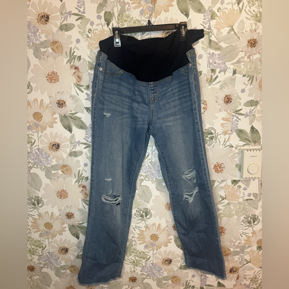 Isabel maternity straight crop maternity jeans 🛍